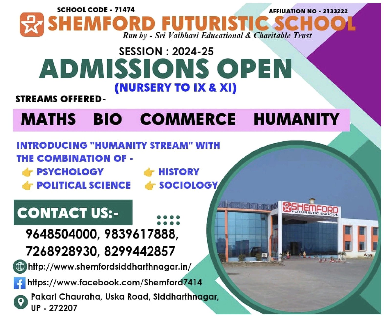 Admission Open class Nursery 11